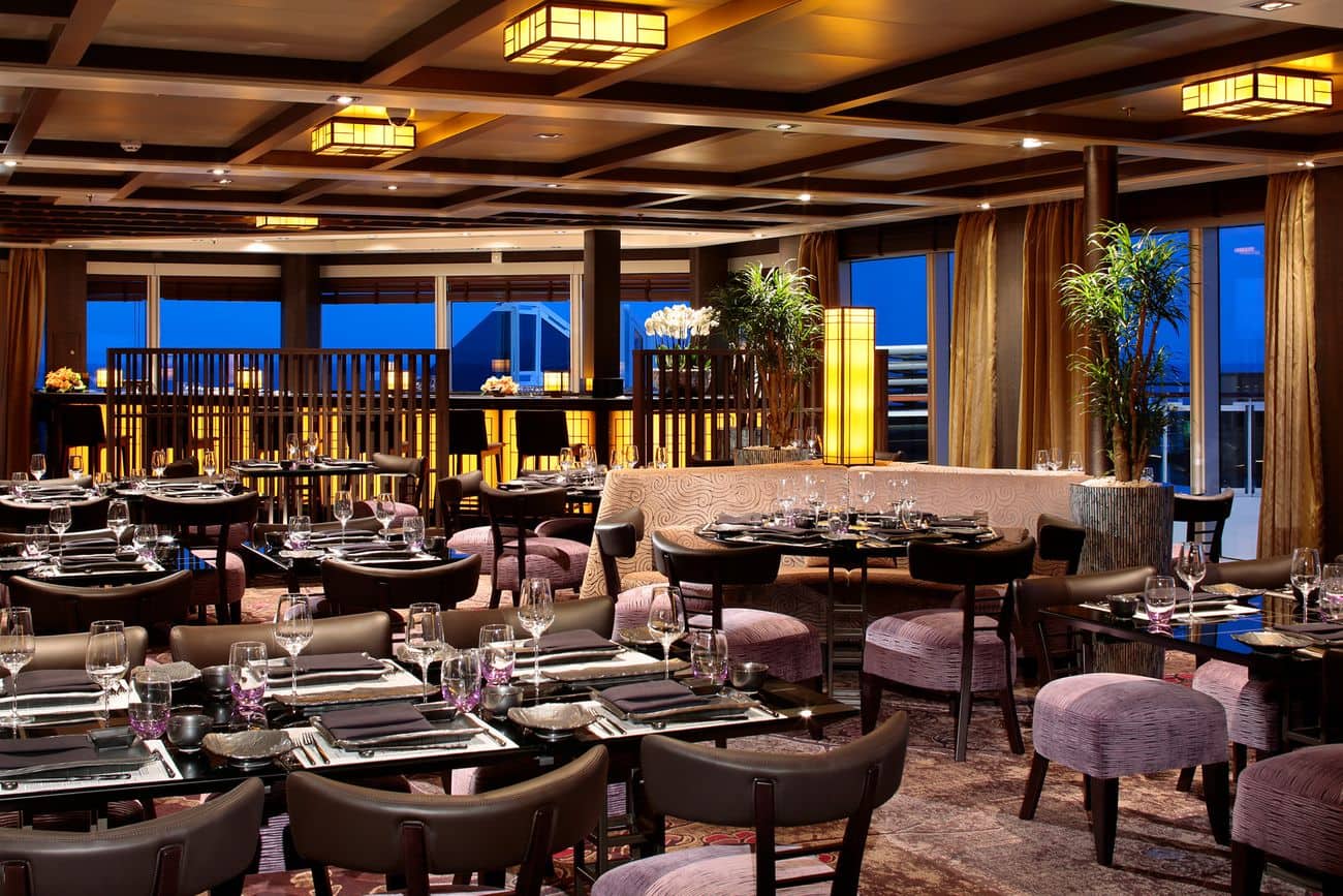 Tamarind restaurant dining room on ms Koningsdam