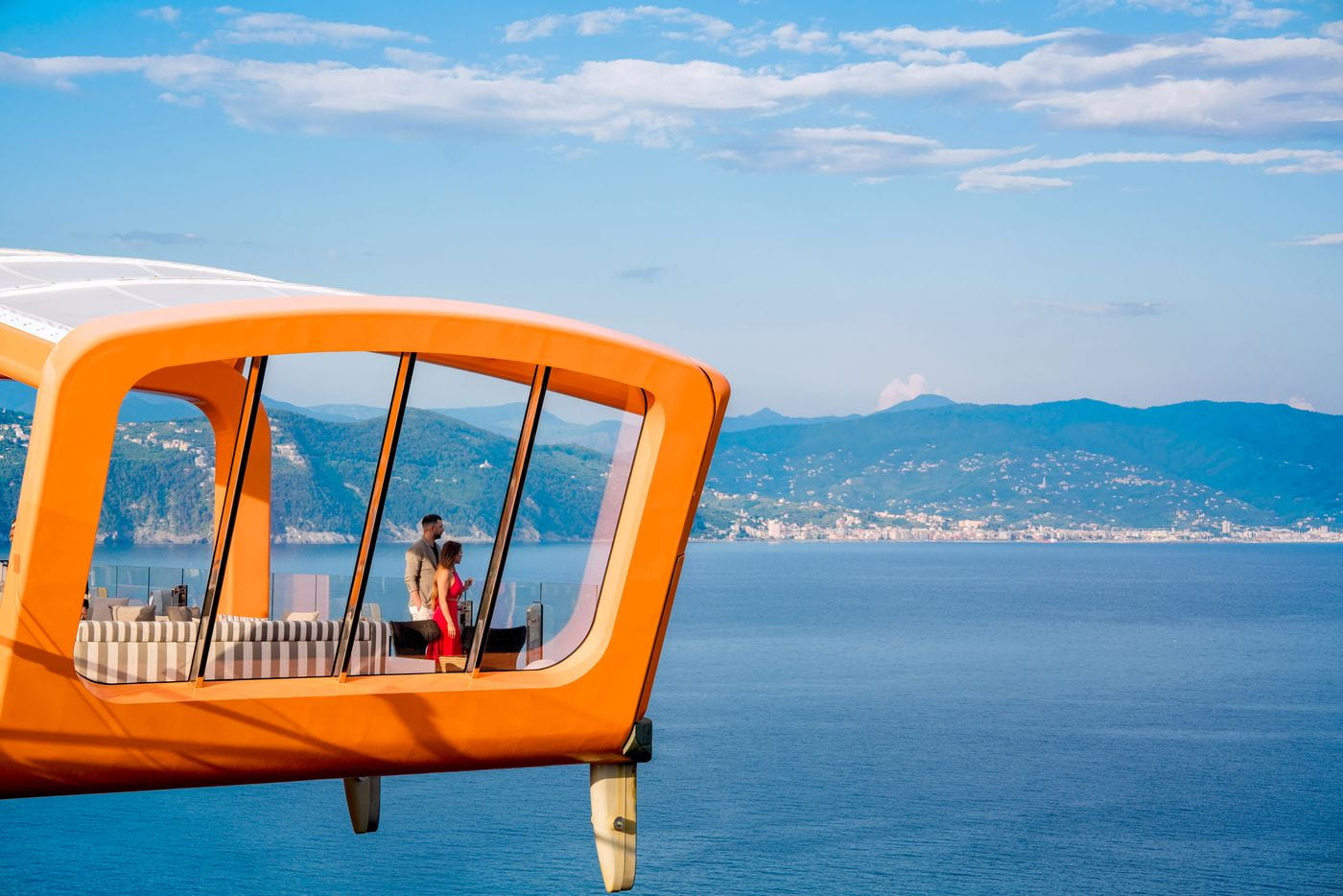 Magic Carpet overlooking the sea