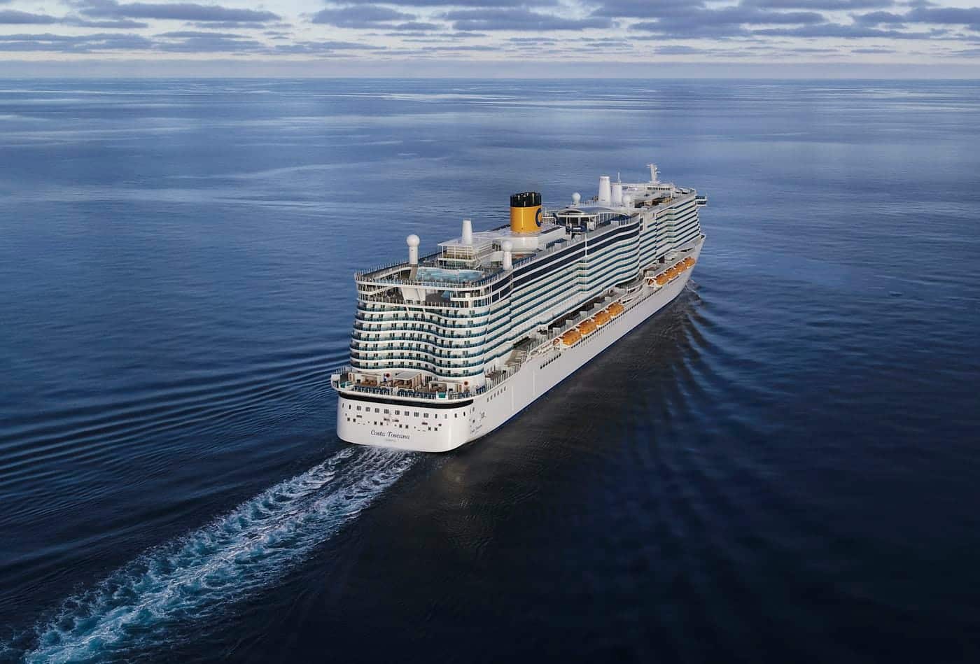 Costa Cruises Costa Toscana sailing across open sea