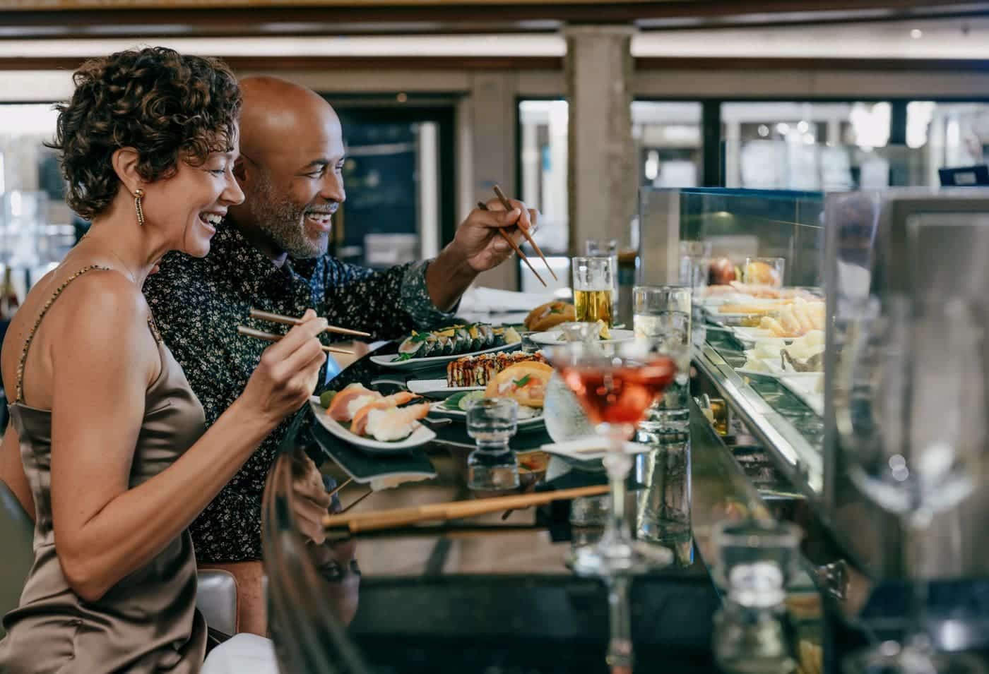 Guests dining at Ocean Terrace