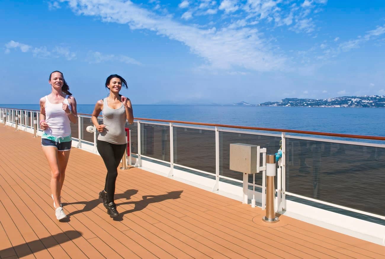Jogging track with sea views
