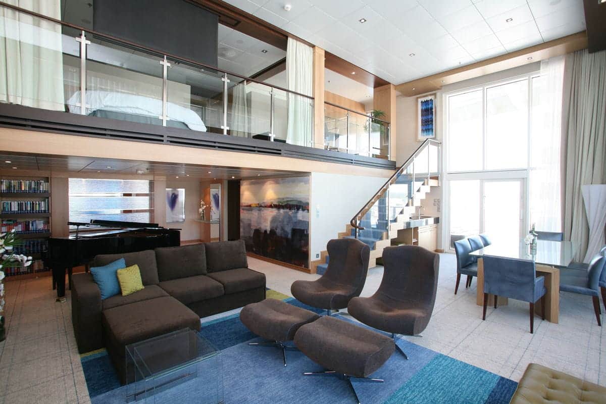 Royal Loft Suite interior aboard Oasis of the Seas