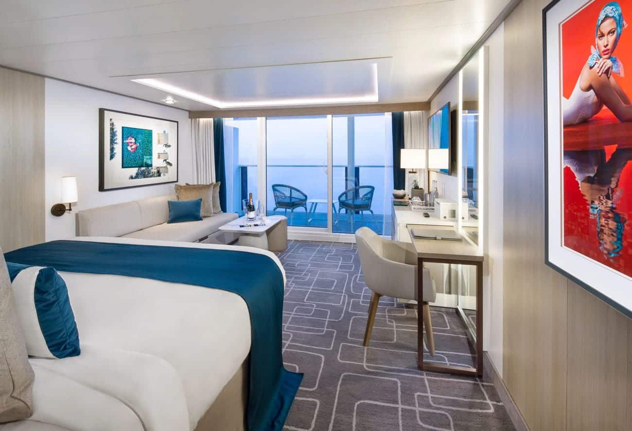 Sky Suite stateroom with infinite veranda
