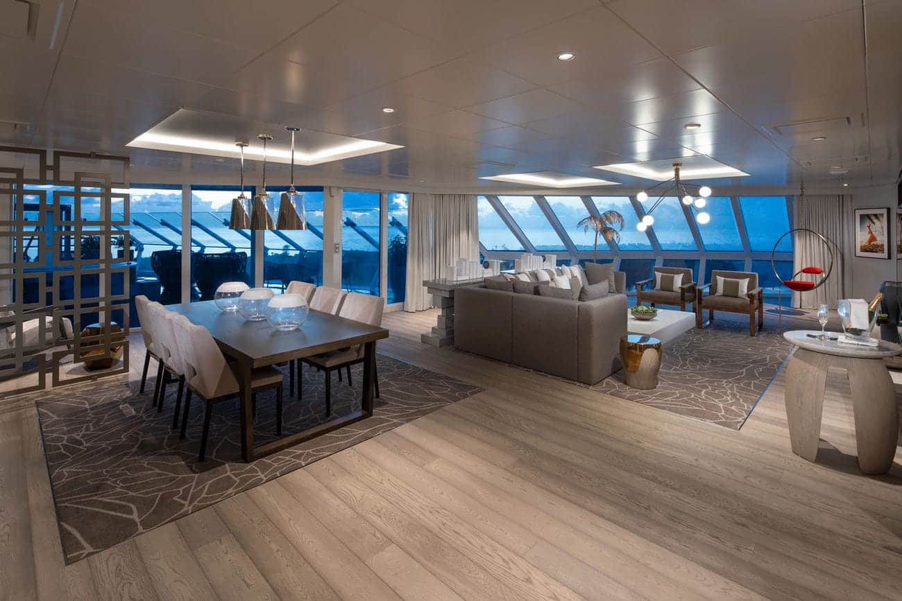 Cyprus Restaurant dining room with ocean-facing windows