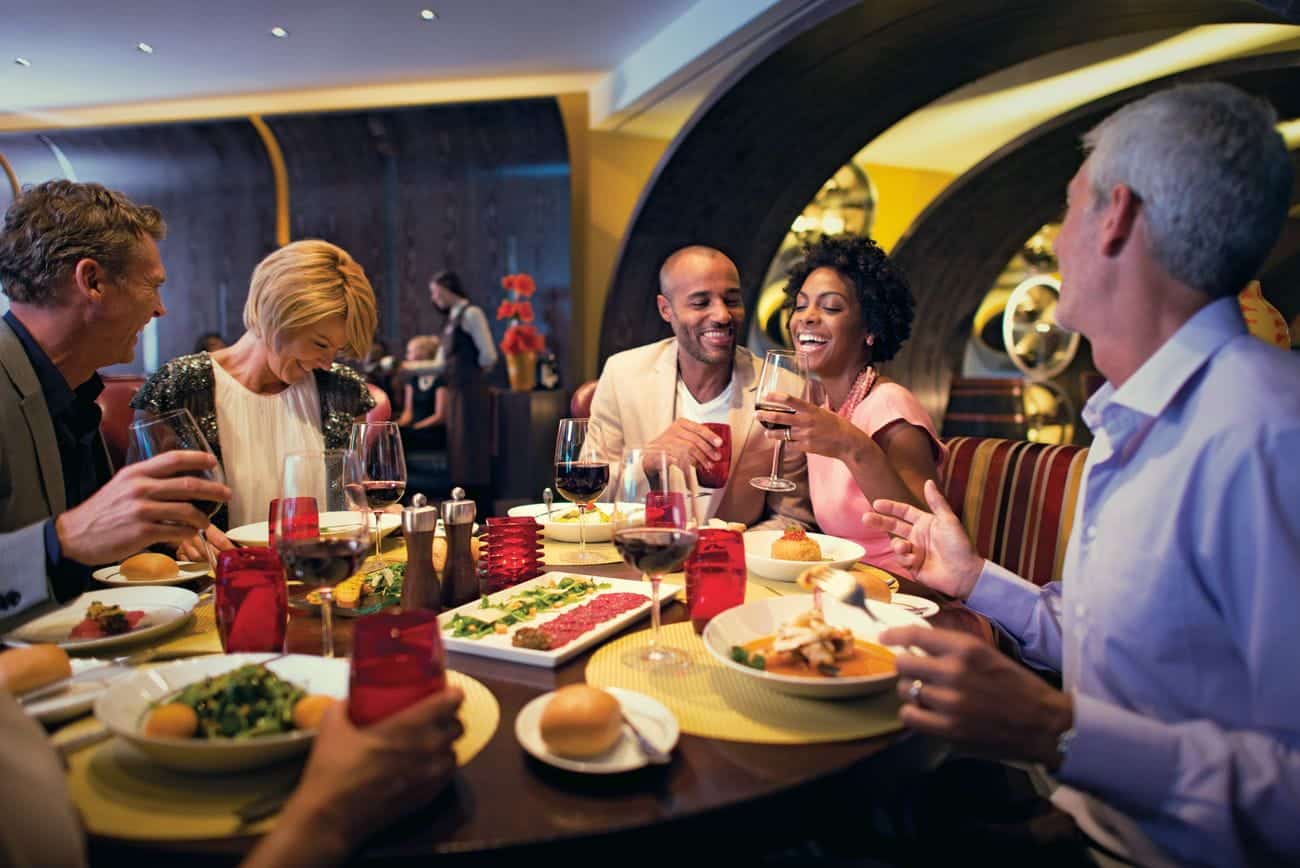 Guests dining at Tuscan Grille restaurant