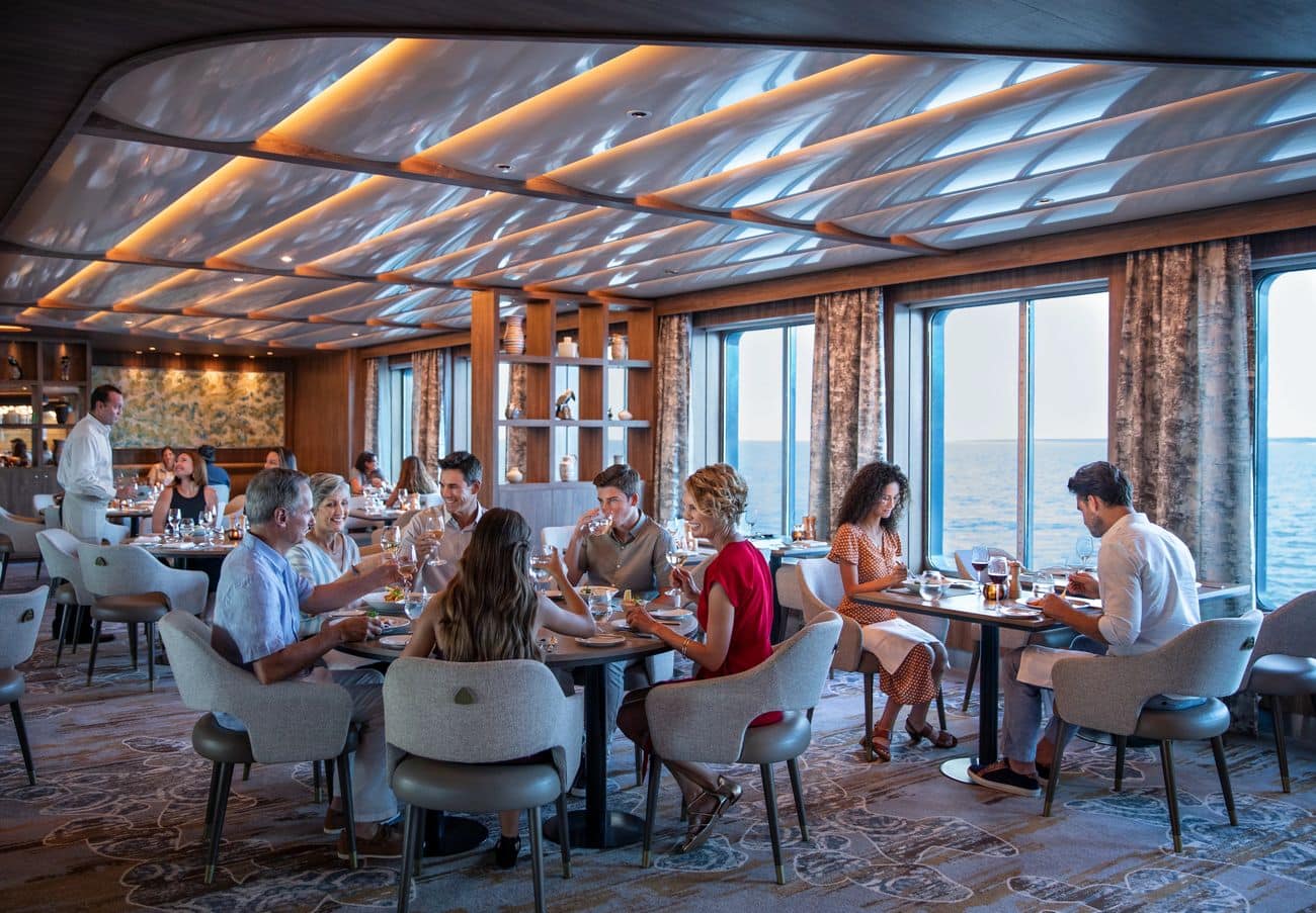 Seaside Restaurant dining room with ocean views