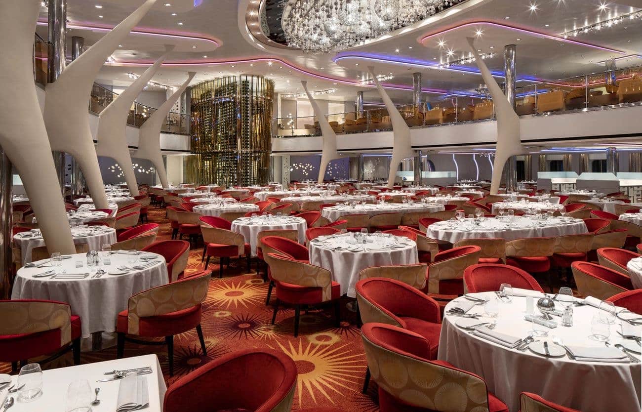 Grand main dining room on Celebrity Silhouette
