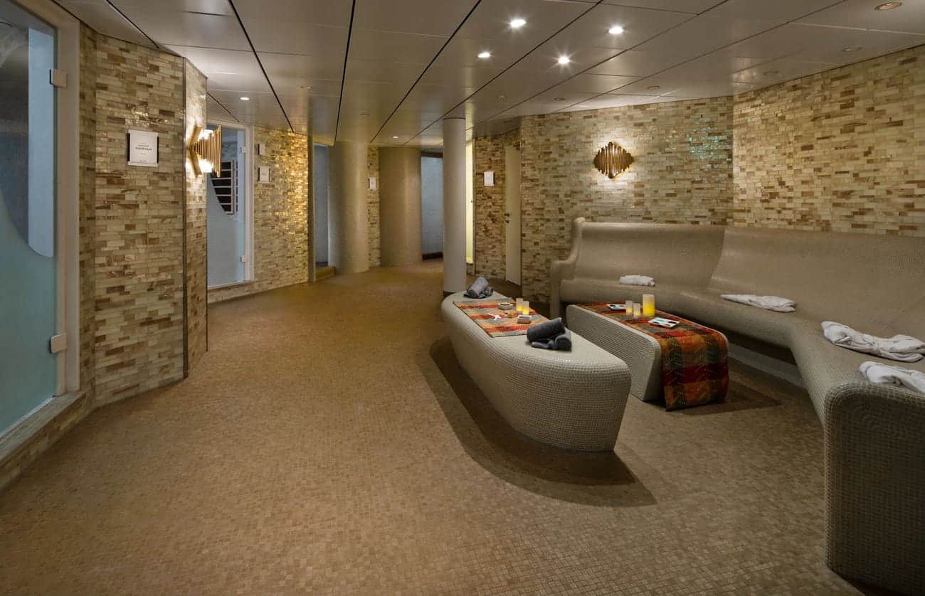 Celebrity Summit Persian Garden spa loungers