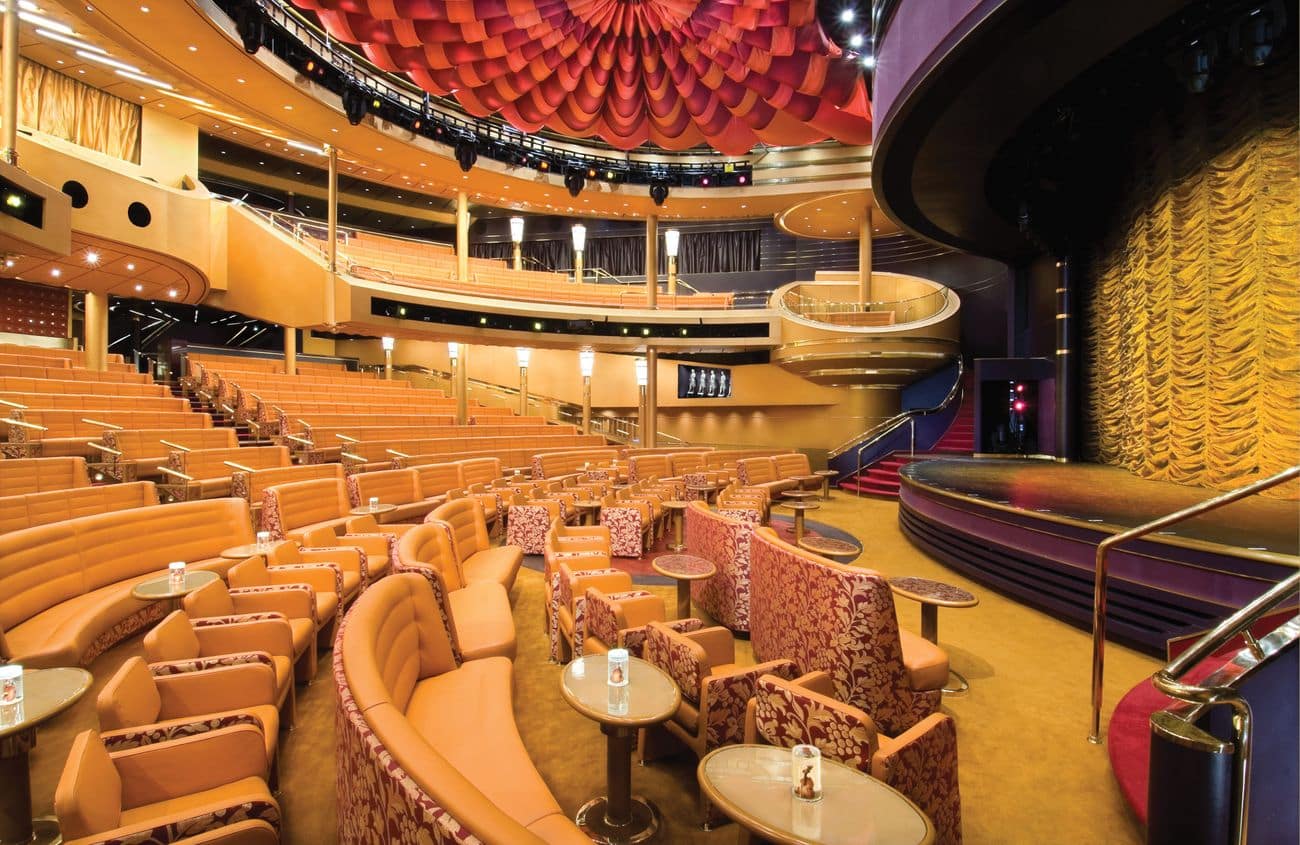 Vista Lounge theater seating and performance stage