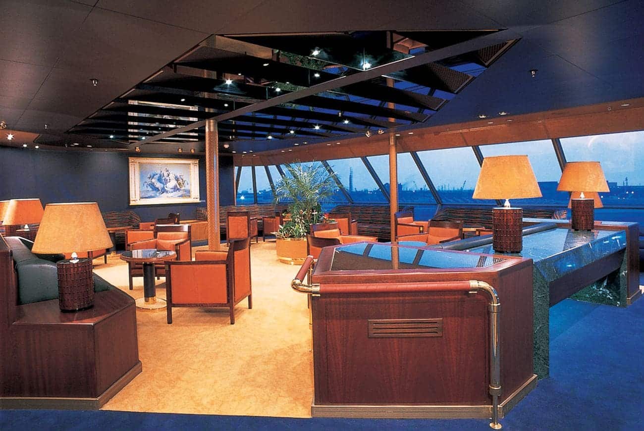 Crow’s Nest observation lounge aboard Zaandam