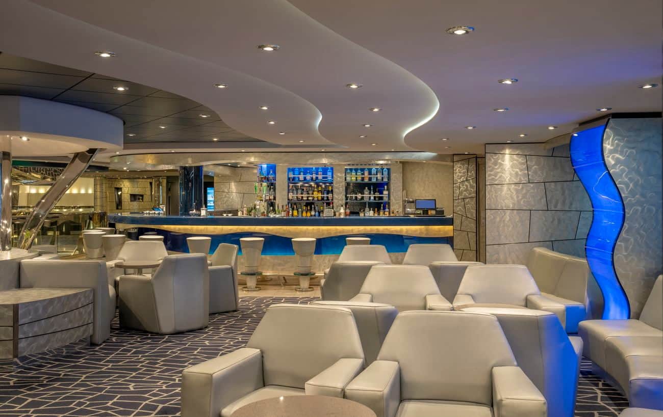 Contemporary Silver Lounge bar seating