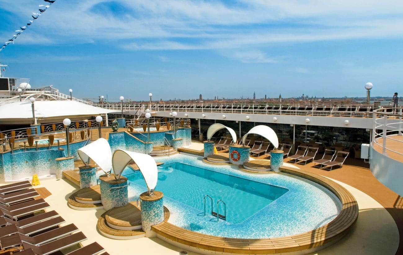 MSC Musica La Spiaggia pool area