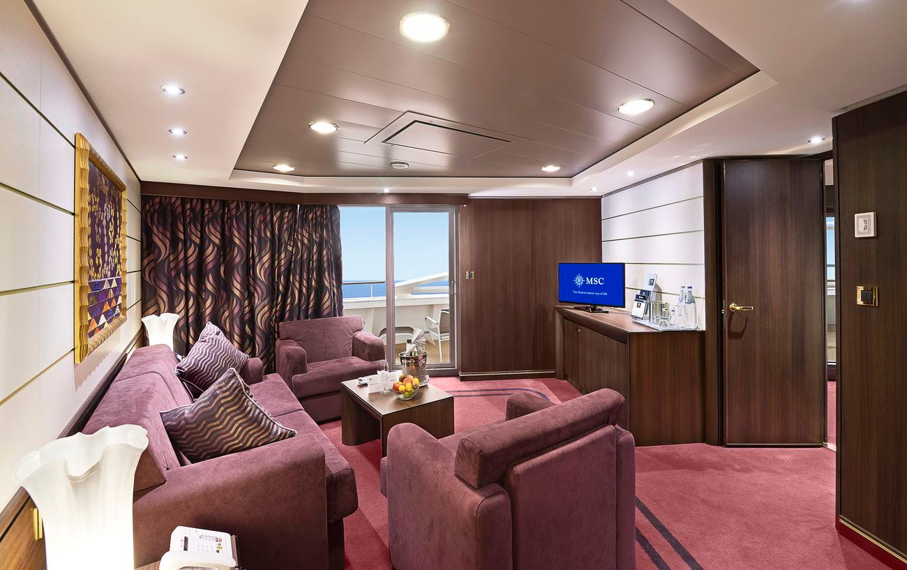 MSC Yacht Club Royal Suite living area