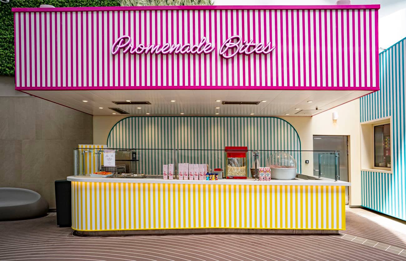 MSC World America Promenade Bites snack counter