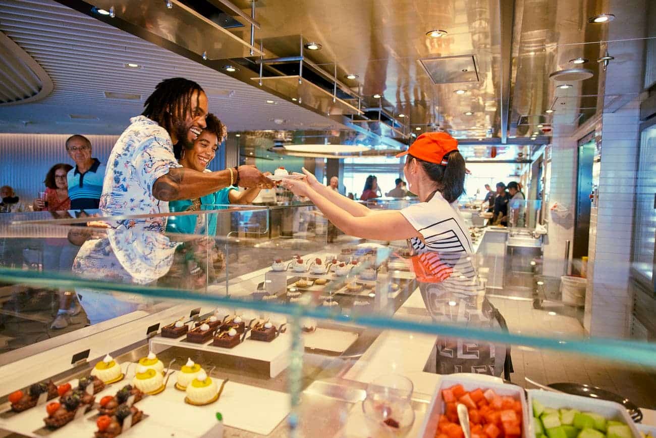 The Galley food hall aboard Valiant Lady