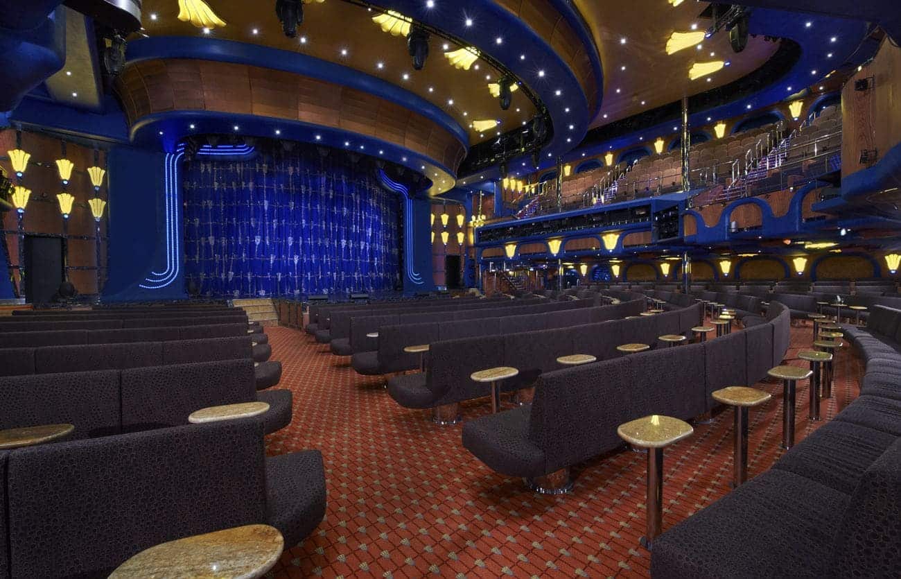 Ovation Theater main show lounge with stage seating