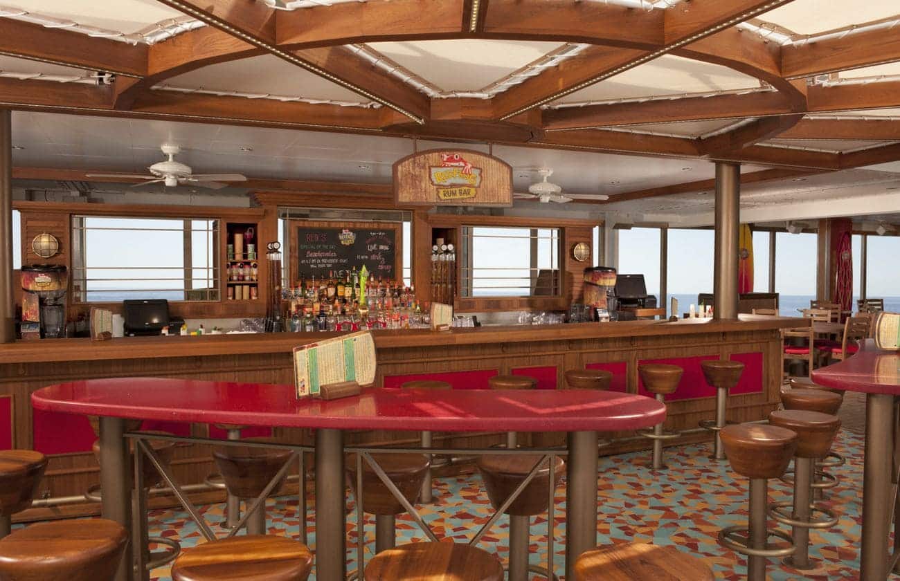 Carnival Liberty RedFrog Rum Bar outdoor seating