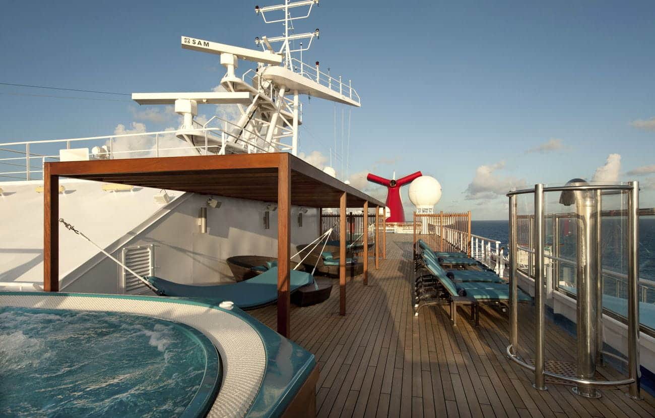 adults only Serenity retreat whirlpool and loungers deck