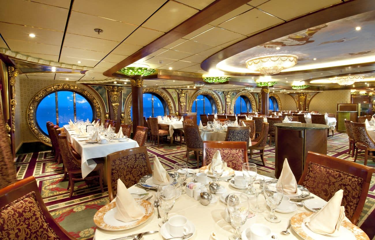 Empire Restaurant dining room with oceanview windows