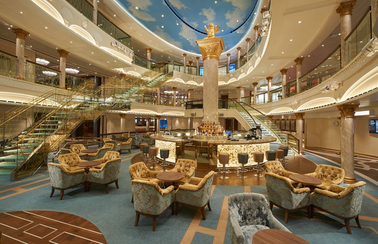 Carnival Venezia atrium with grand staircases