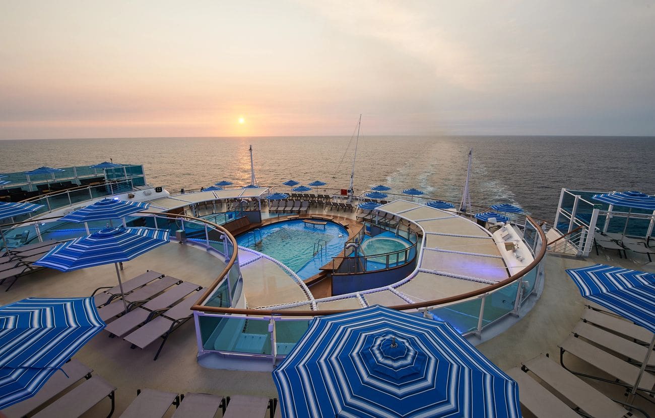 Carnival Venezia Burano Pool at sunset