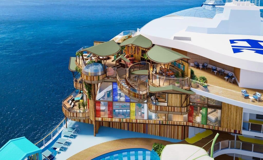 Hero of the Seas Ultimate Family Treehouse suite with terraces and ocean views