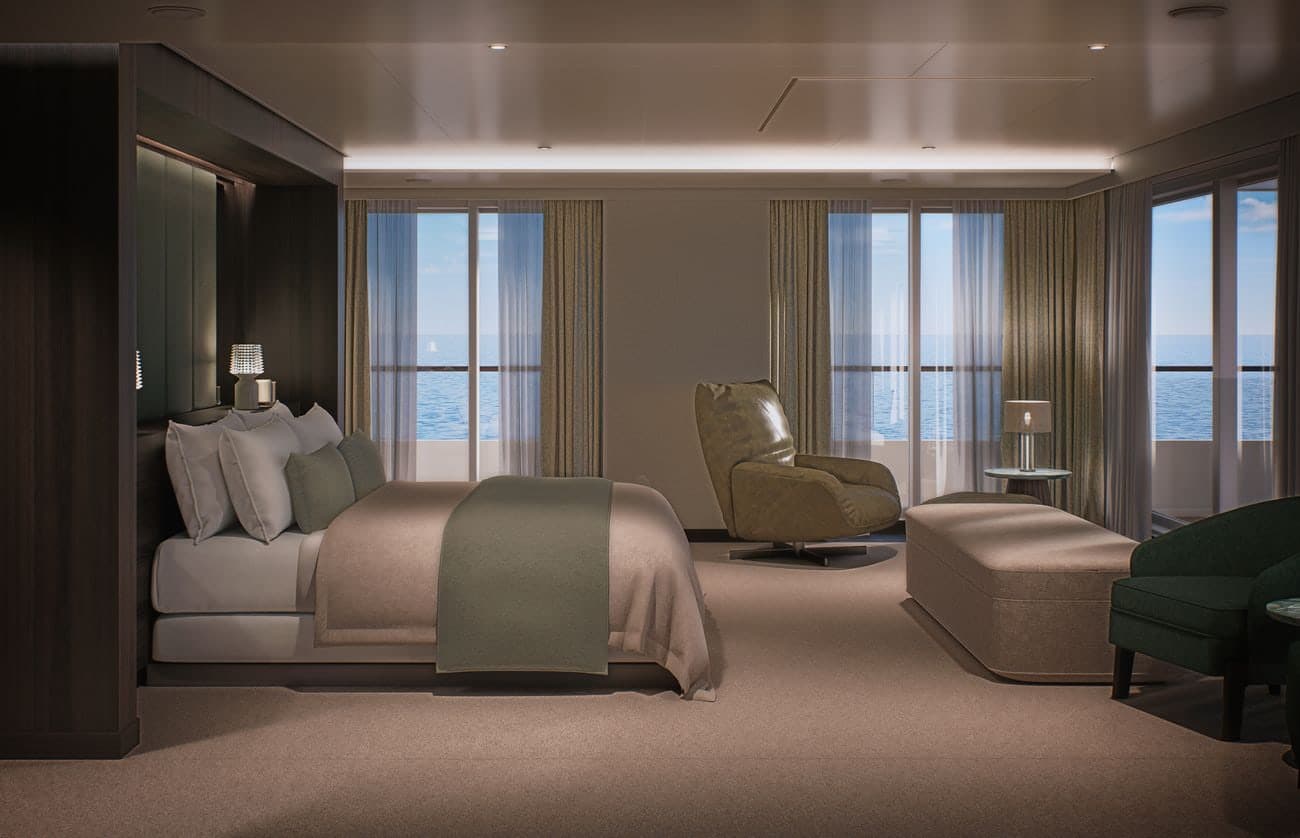 Crystal Grace Owner’s Suite with ocean views