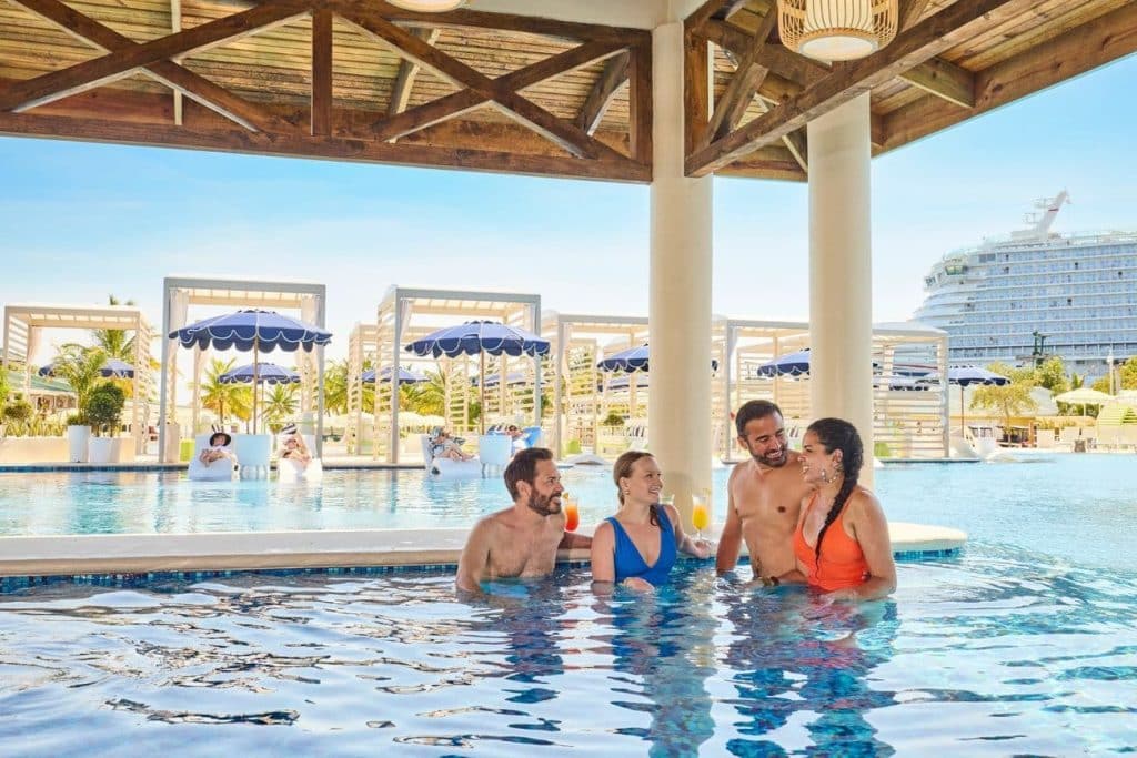 Swim-Up Bar under pavilion