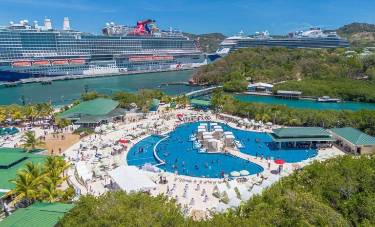 Isla Tropicale Is Reborn: Carnival Debuts A First-Of-Its-Kind Pool Retreat Mangrove Bay at Isla Tropicale with ships