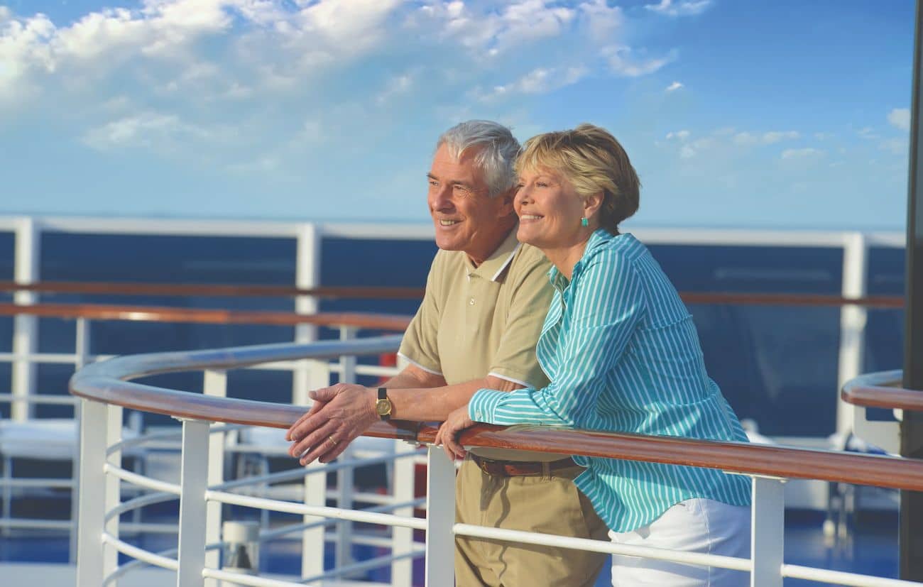 Guests share open deck ocean views