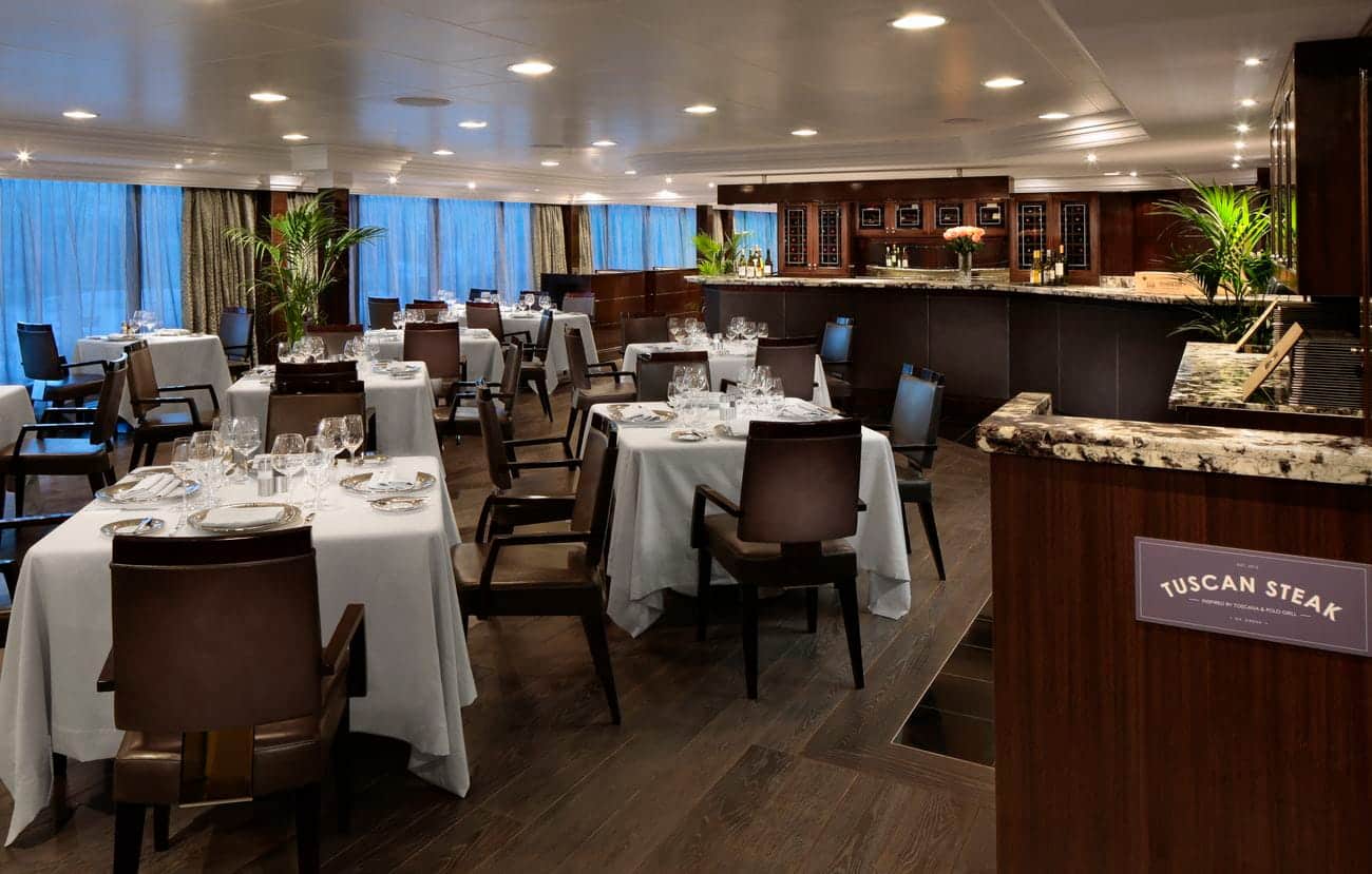 Oceania Sirena Tuscan Steak dining room