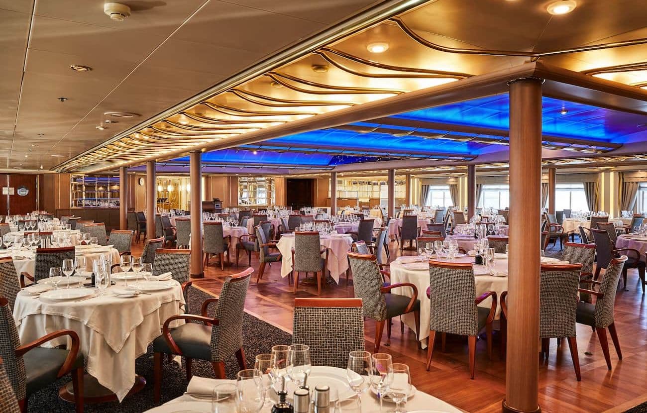 The Restaurant dining room with tables