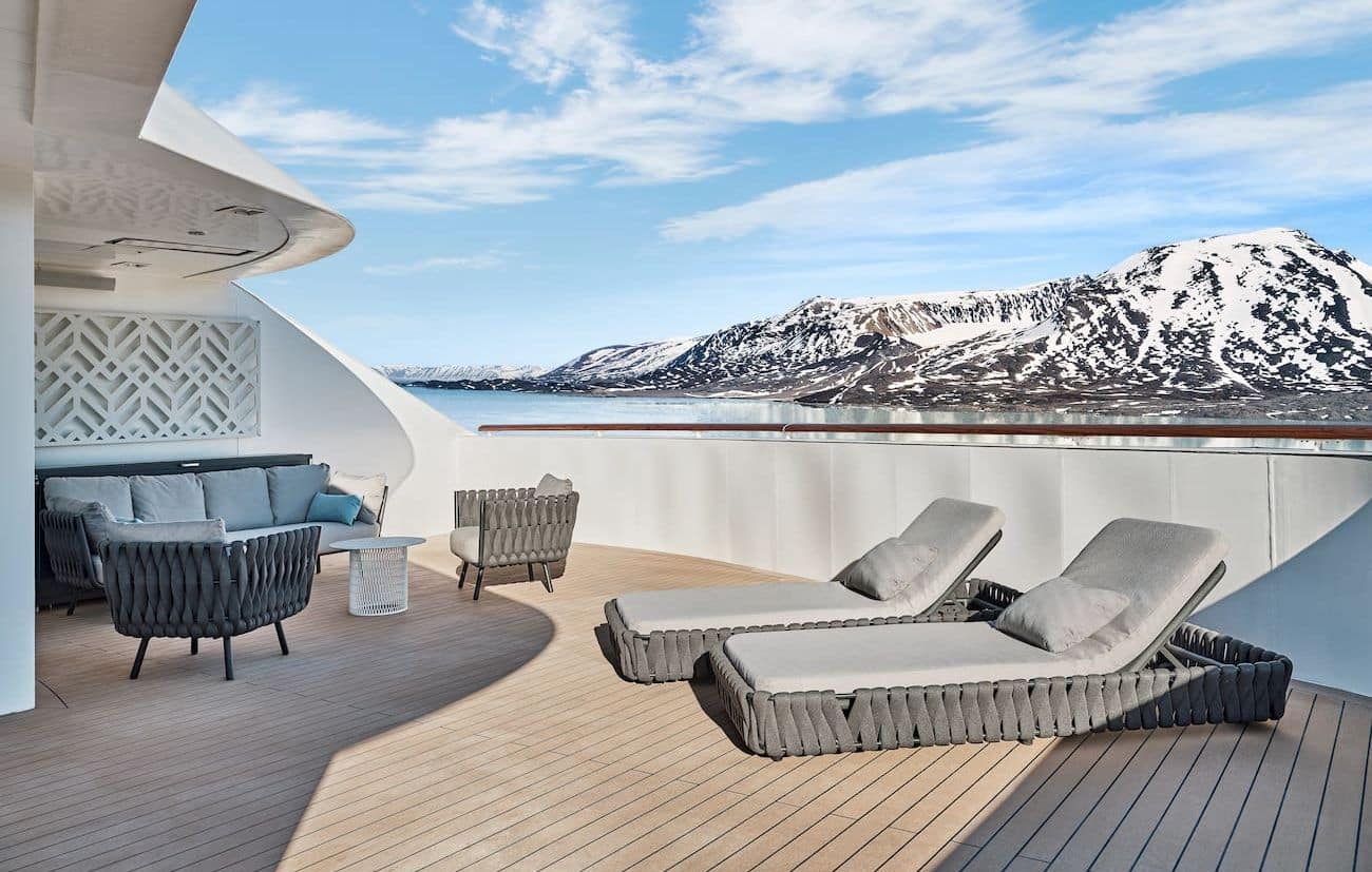 Owner’s Suite Balcony with polar views