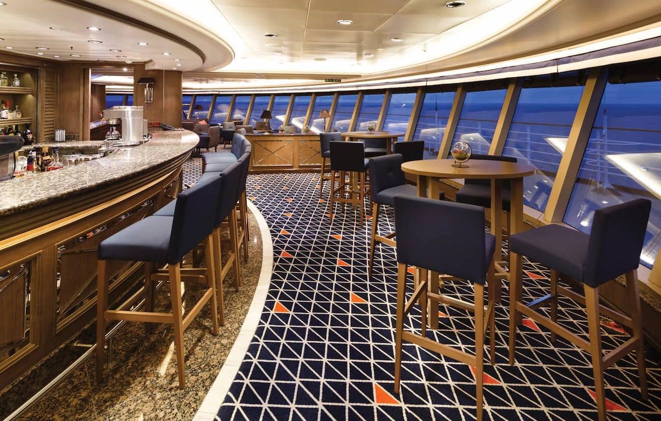 Observation Library lounge overlooking open sea