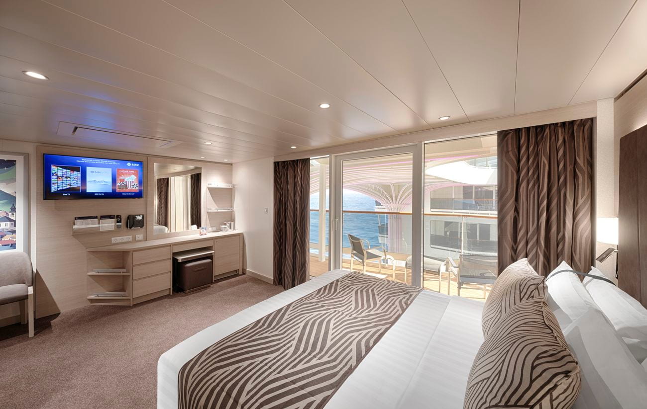 MSC World America Junior Suite Aurea with balcony