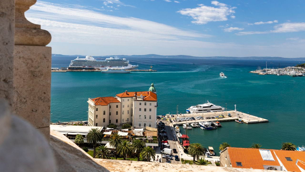 Allura docked in Split, Croatia