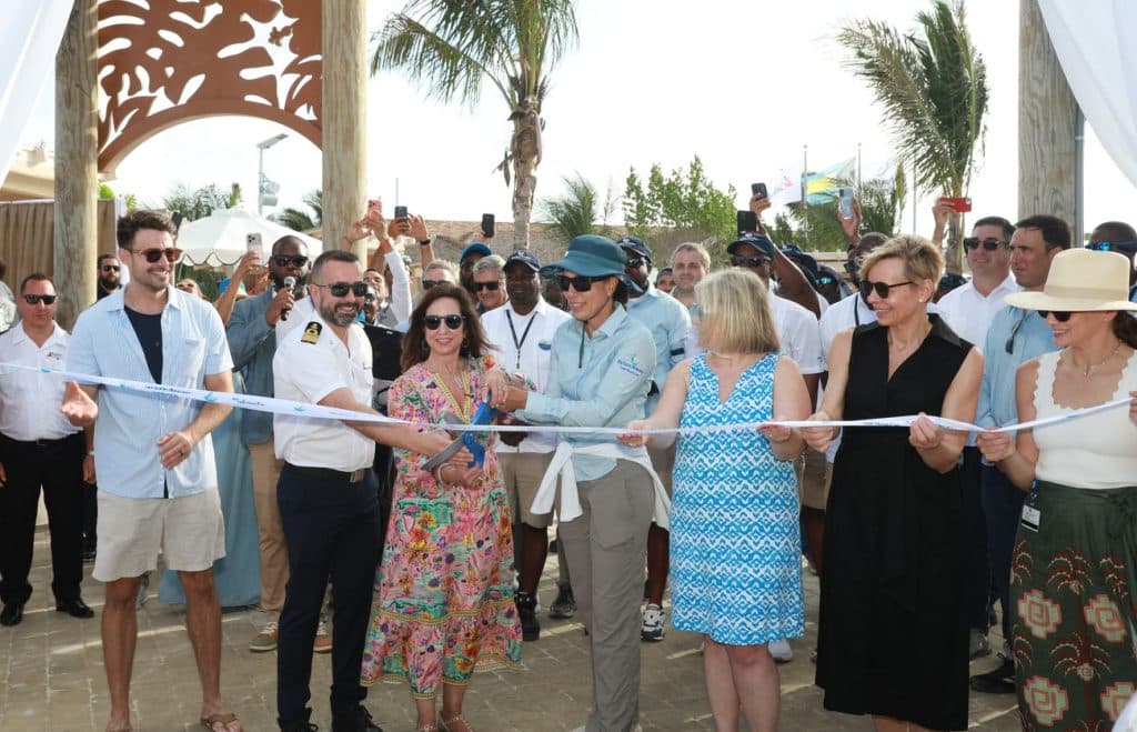 Ribbon cutting ceremony at Half Moon Cay expansion