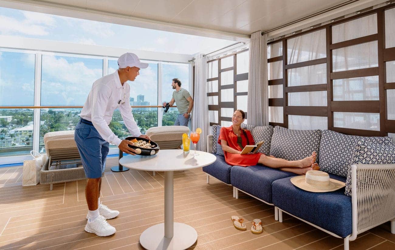 Sanctuary cabana with lounge seating