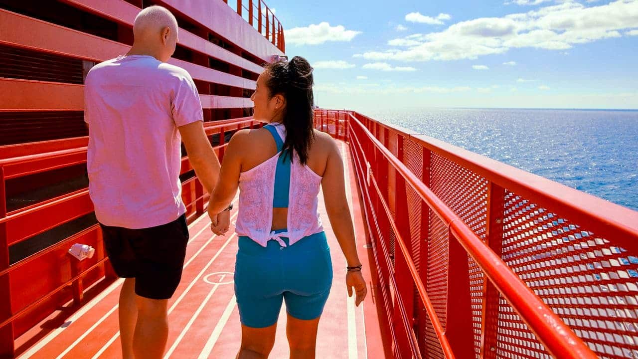 Valiant Lady Runway track overlooking the sea
