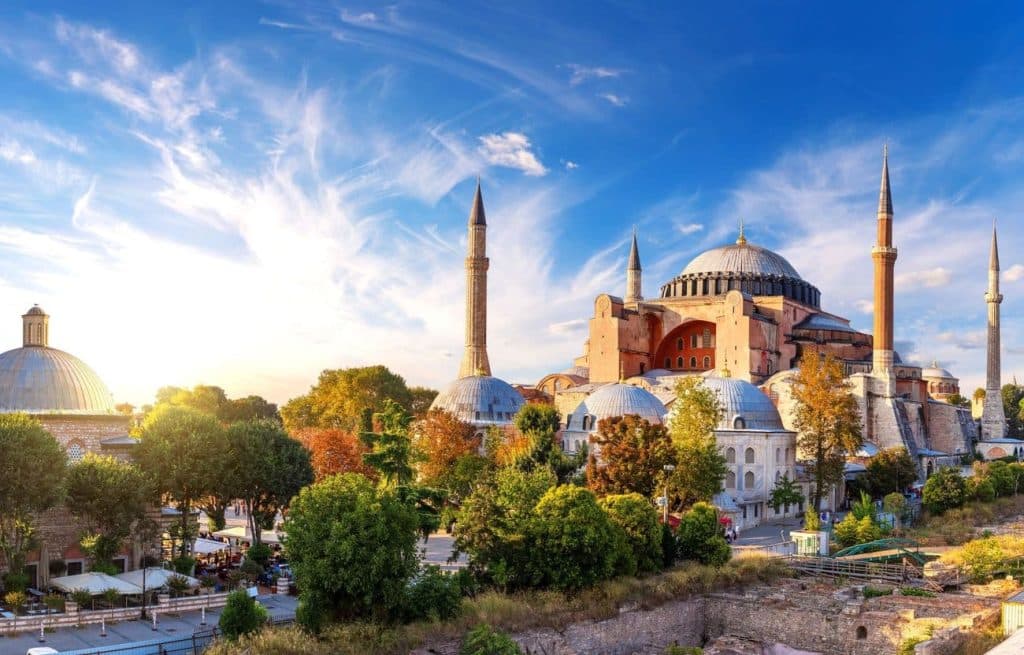 Hagia Sophia Mosque in Istanbul near Sultanahmet