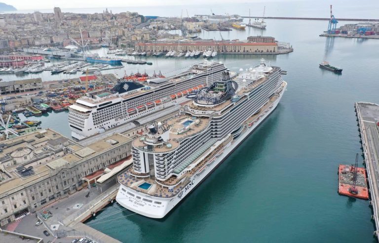 Mediterranean Cruises in 2026: Why the Season Is Stretching Beyond Summer MSC Seaside and MSC Magnifica docked at the Port of Genoa in Italy