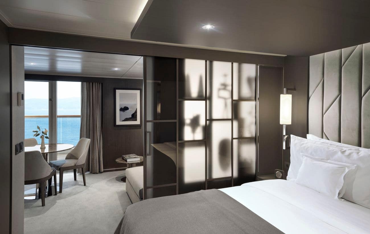 Premier Penthouse bedroom with separate ocean-facing living area