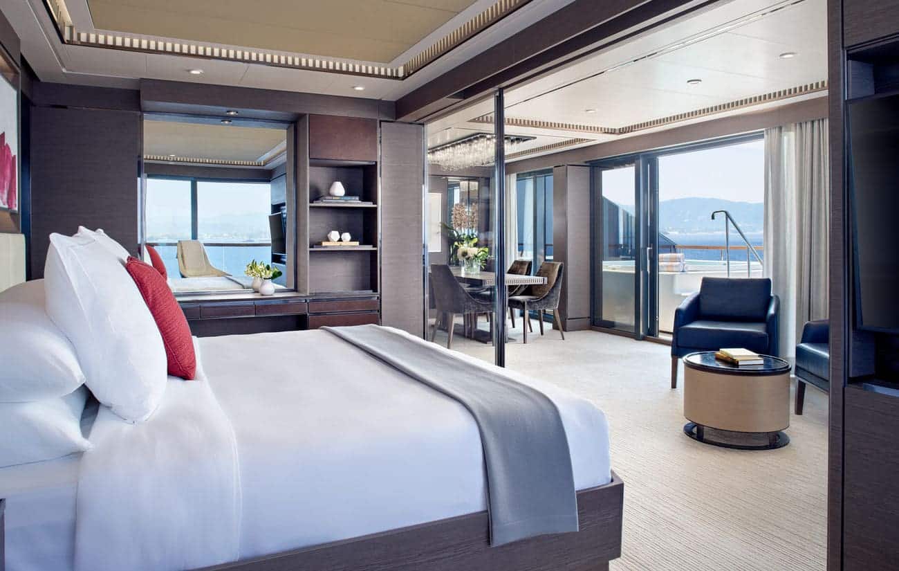 Owner’s Suite bedroom with ocean-facing private terrace