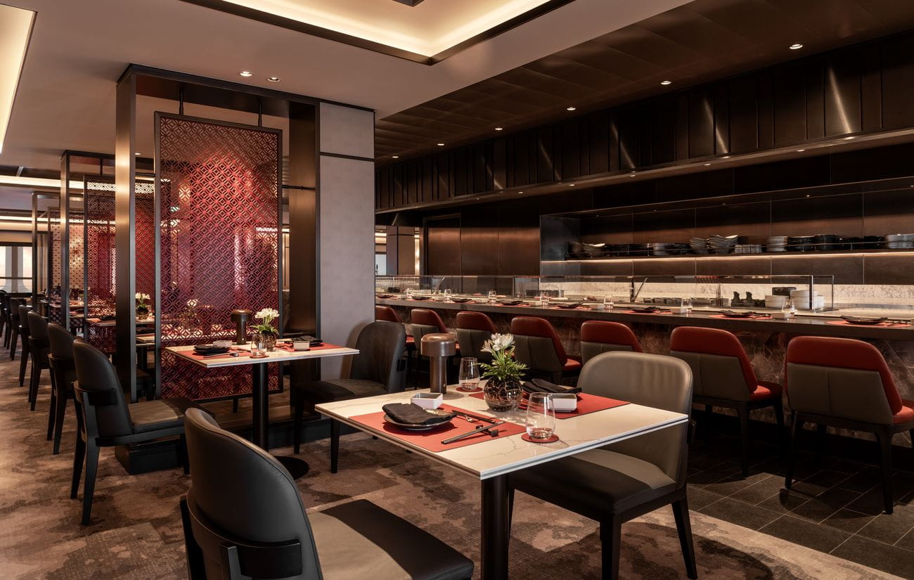 Memori restaurant with open kitchen and counter seating