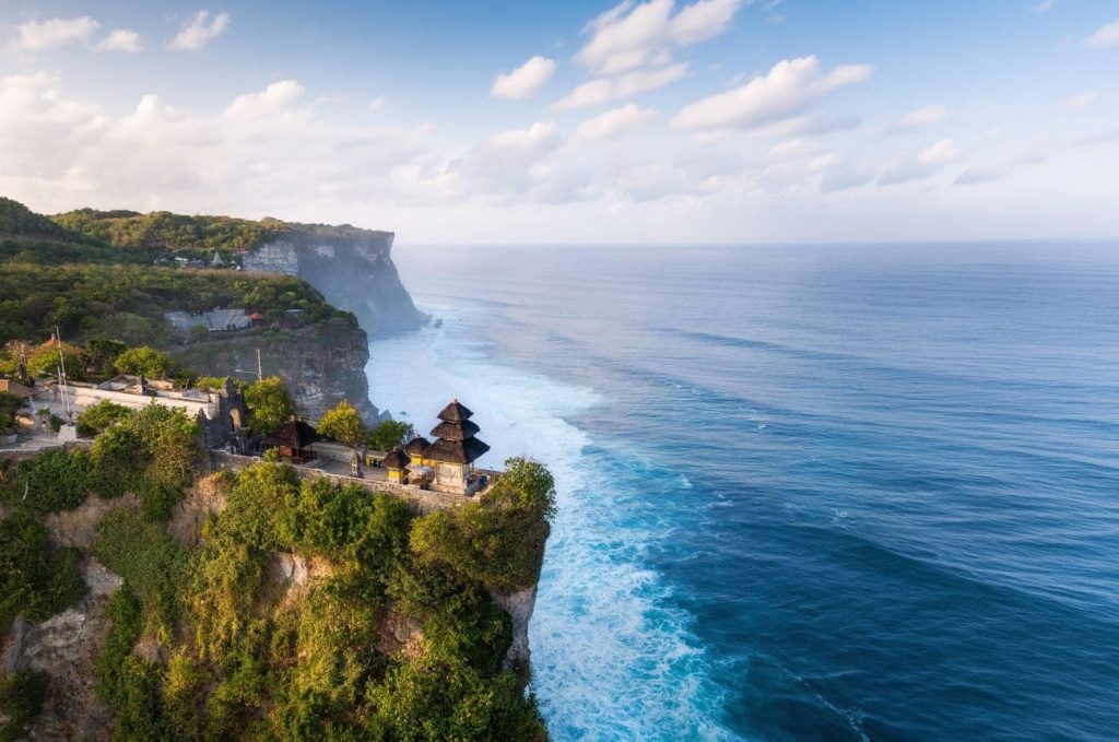 Uluwatu Temple above Bali’s coast on the Seabourn Quest 2029 World Cruise